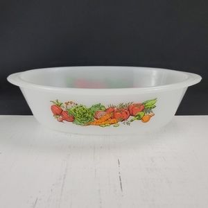 Vtg Glasbake J235 Vegetable Casserole Baking Dish
